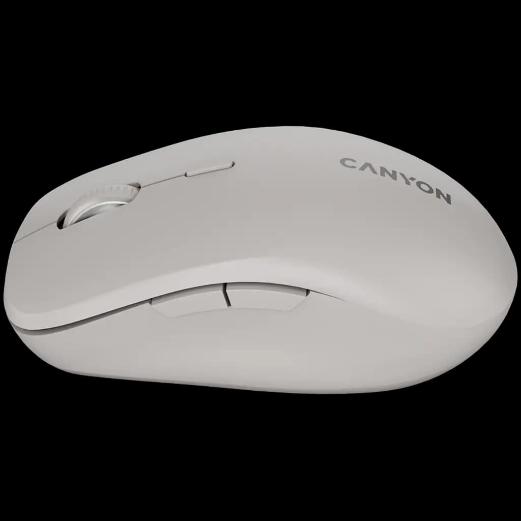 CANYON Mysz bezprzewodowa MW-12 Dwa Tryby Ciemno Szara