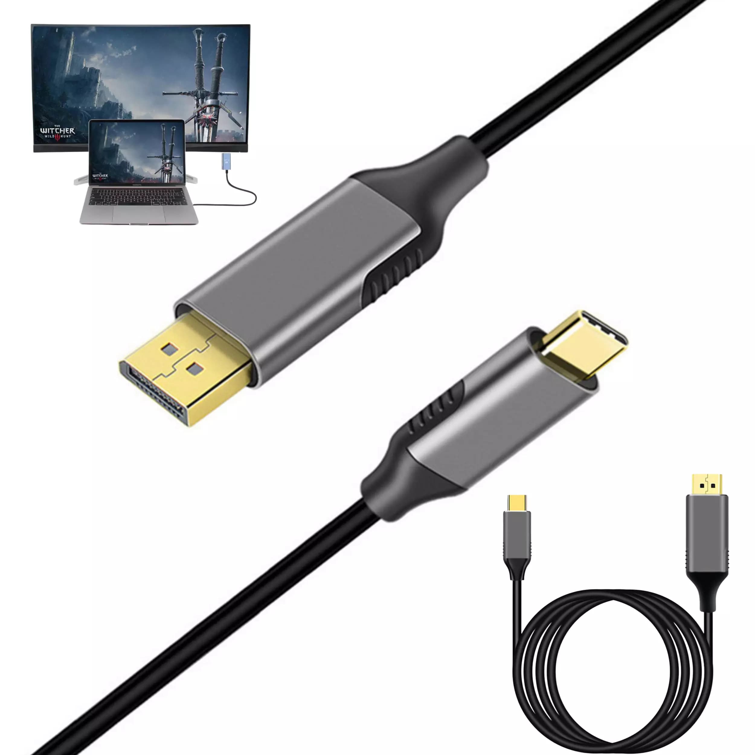 kabel przewód adapter USB-C DisplayPort 4k60Hz Agog Cd1