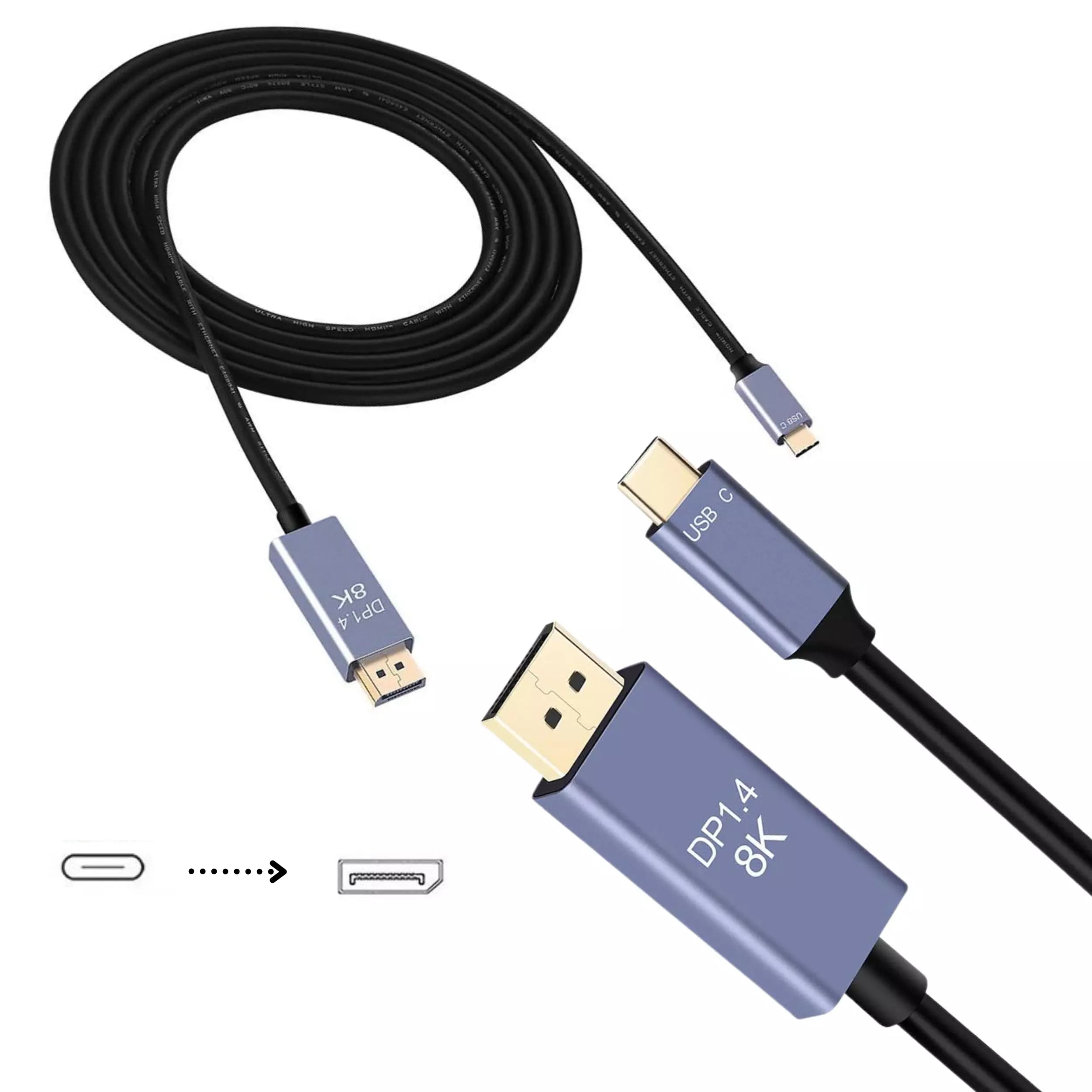 kabel usb-c displayport 1.4